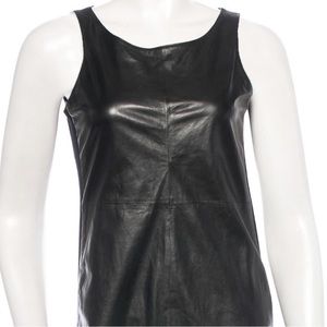 J BRAND 100% leather dress Size Small BLACK